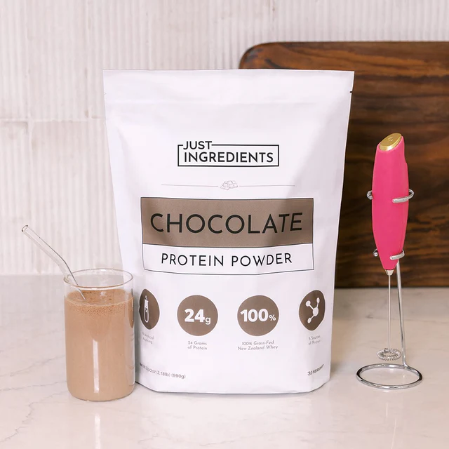 Just Ingredients Protein Advertisements showcasing just Ingredients Chocolate Protein powder
